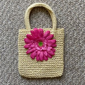 Woven flower purse